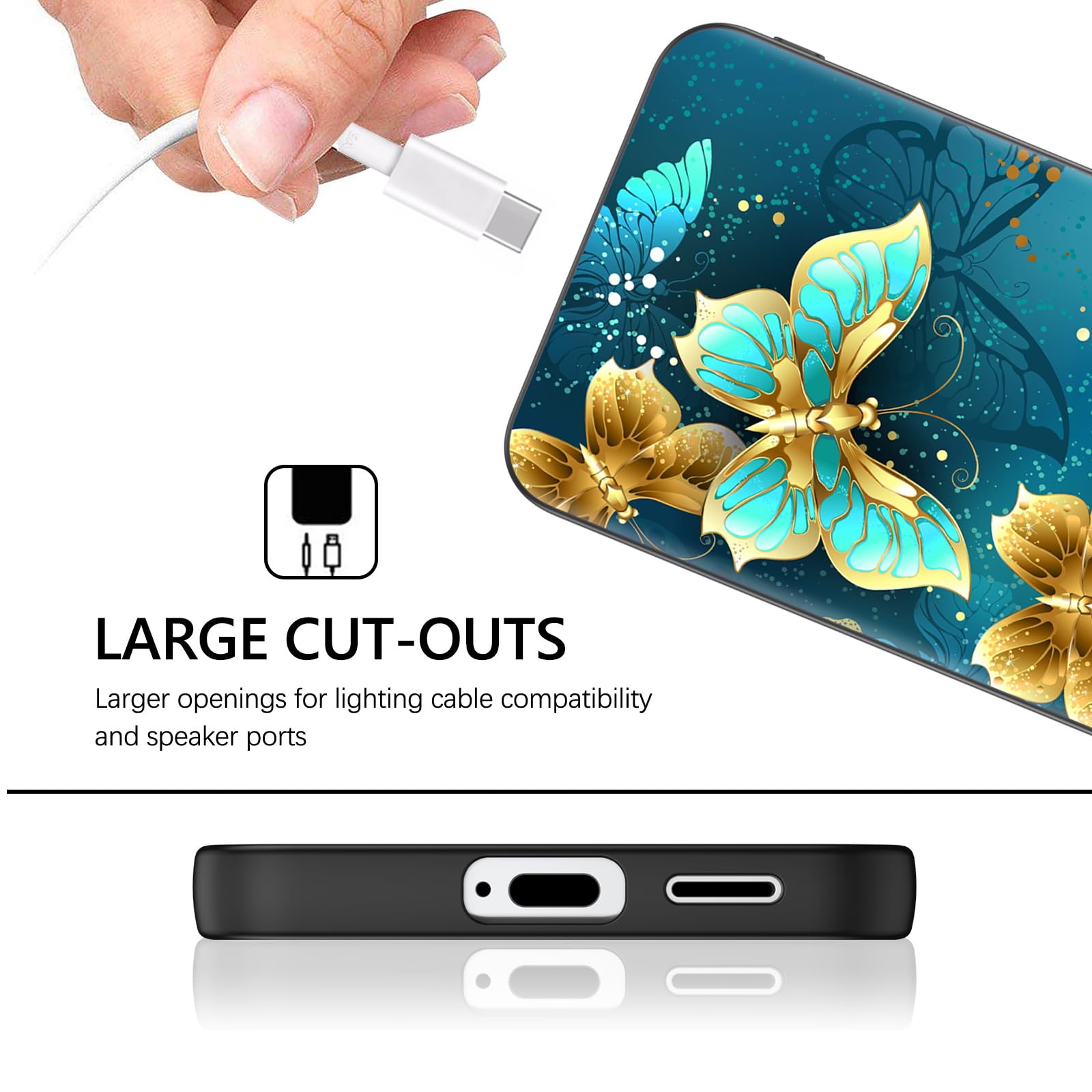 Amazon.com: GUAGUA for Samsung Galaxy S25 Case Glow in Dark Cute